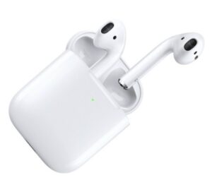 A picture of AirPods in a case