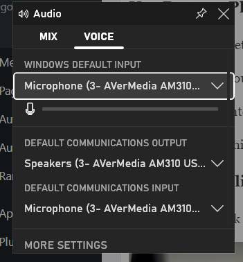 voice devices for xbox gamebar