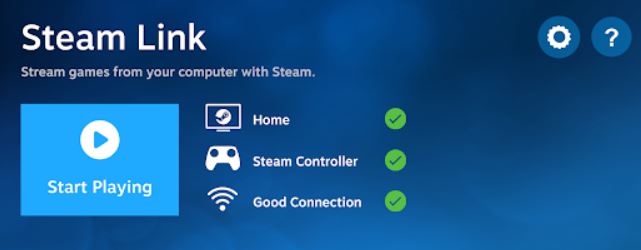 Steam Link app connection.